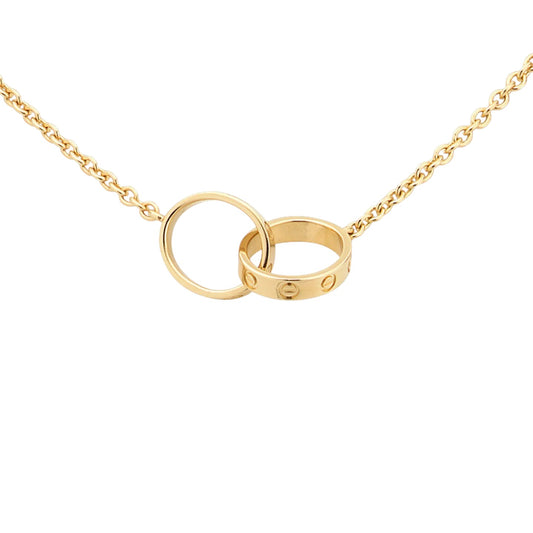 Love Double-Ring Interlocked Necklace