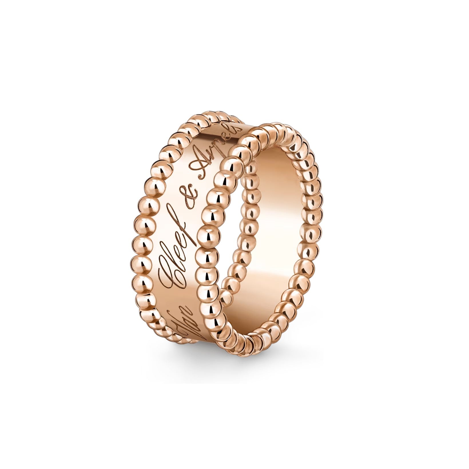 Signature Doppelperlen-Ring - Minimalistische Geometrische Eleganz