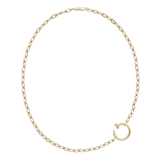 Clou Diamond Nail Pendant Necklace