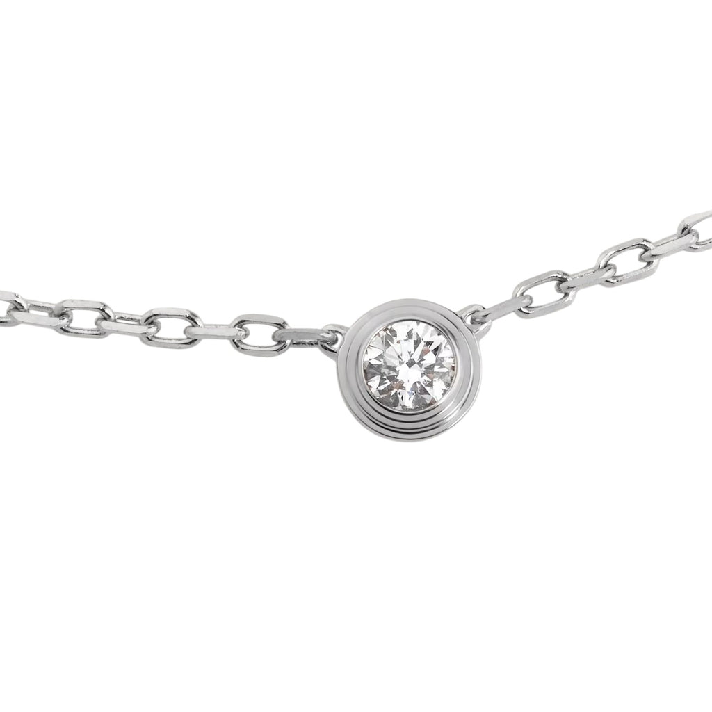 LOVE Schraubanhänger Einzelner Diamant Halskette