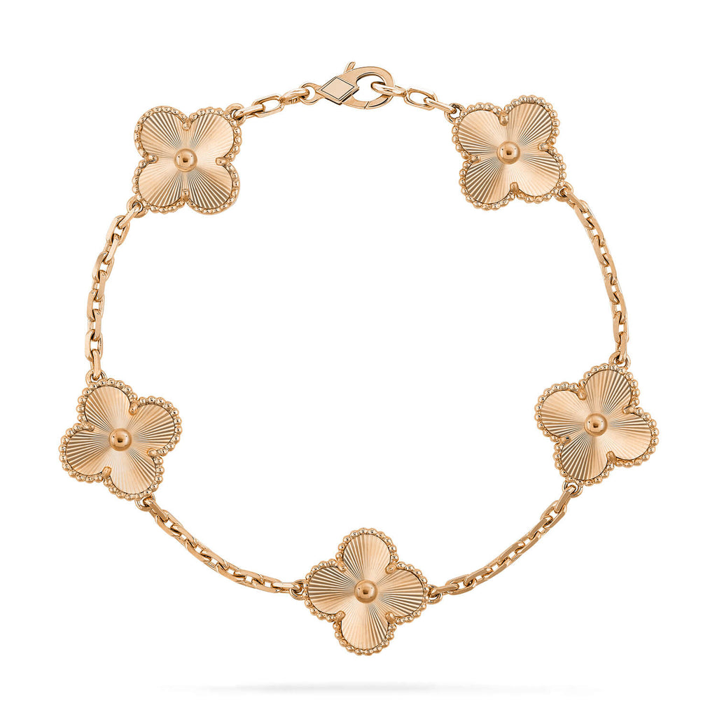 Lucky Clover 5-Motif Bracelet - Laser Collection