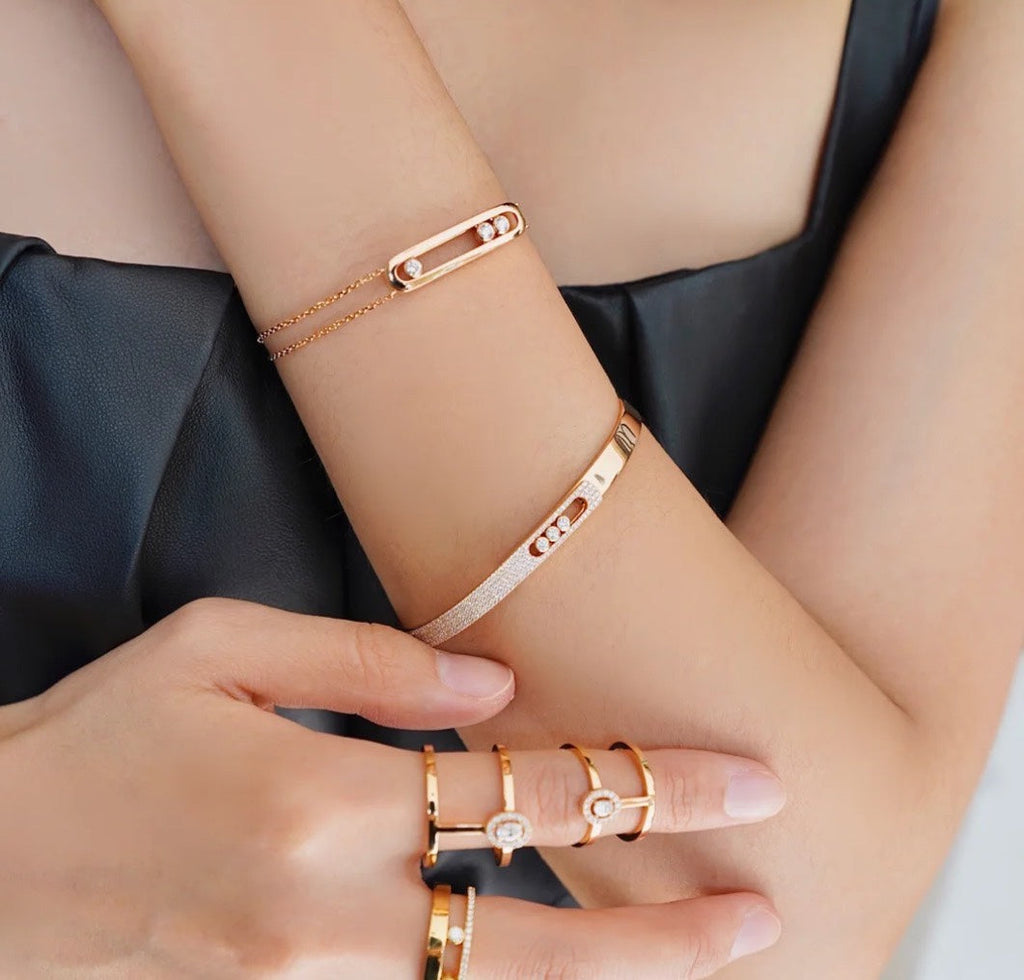 Move Noa Pavé Diamond Bangle Bracelet