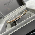 Move Uno Pavé Flex Armreif (Größe M) – Kinetische Diamant-Brillanz – Flexibler Luxus