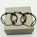 Care(s) Pavé Cord Armband – Wohltätiges, symbolisches Design – Verstellbares, stilvolles Accessoire