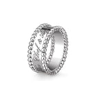 Signature Dual-Beaded Band Ring