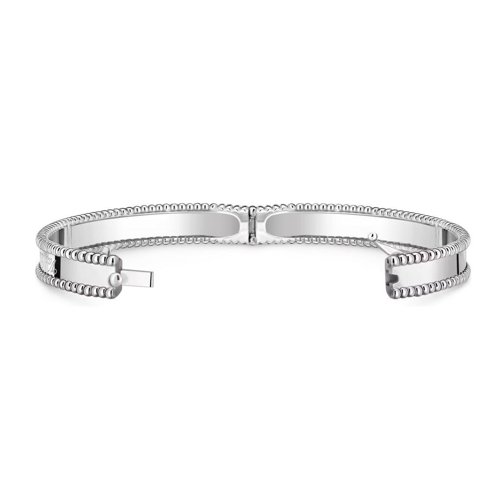 Signature Doppelperlen-Armreif – minimalistisches geometrisches Statement