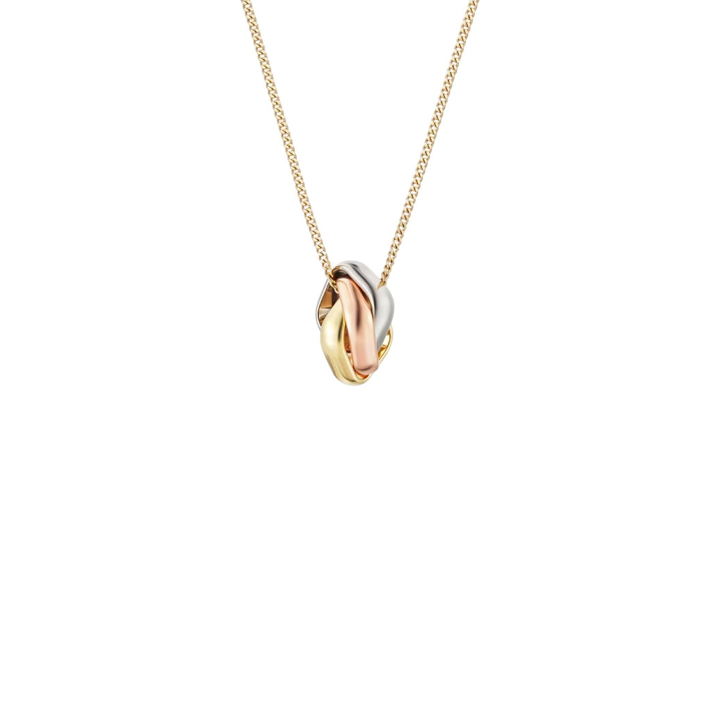 Dreifarbige quadratische Ringkette