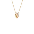 Dreifarbige quadratische Ringkette