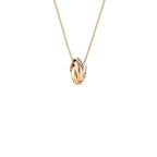 Dreifarbige quadratische Ringkette