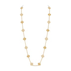 Klassische 20-Motiv Kleeblatt-Halskette Gold-Kollektion
