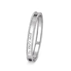 Signature Doppelperlen-Armreif – minimalistisches geometrisches Statement