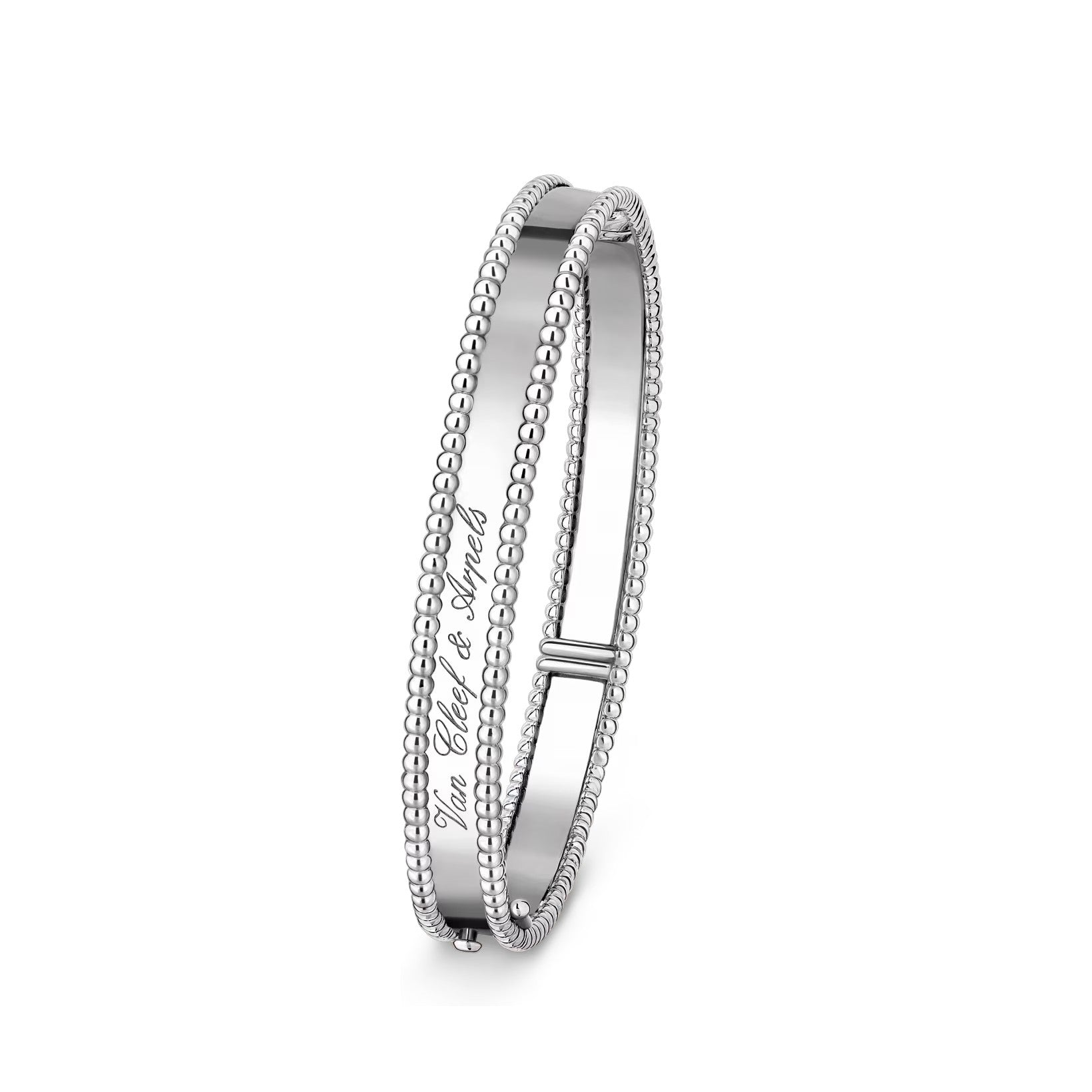 Signature Doppelperlen-Armreif – minimalistisches geometrisches Statement