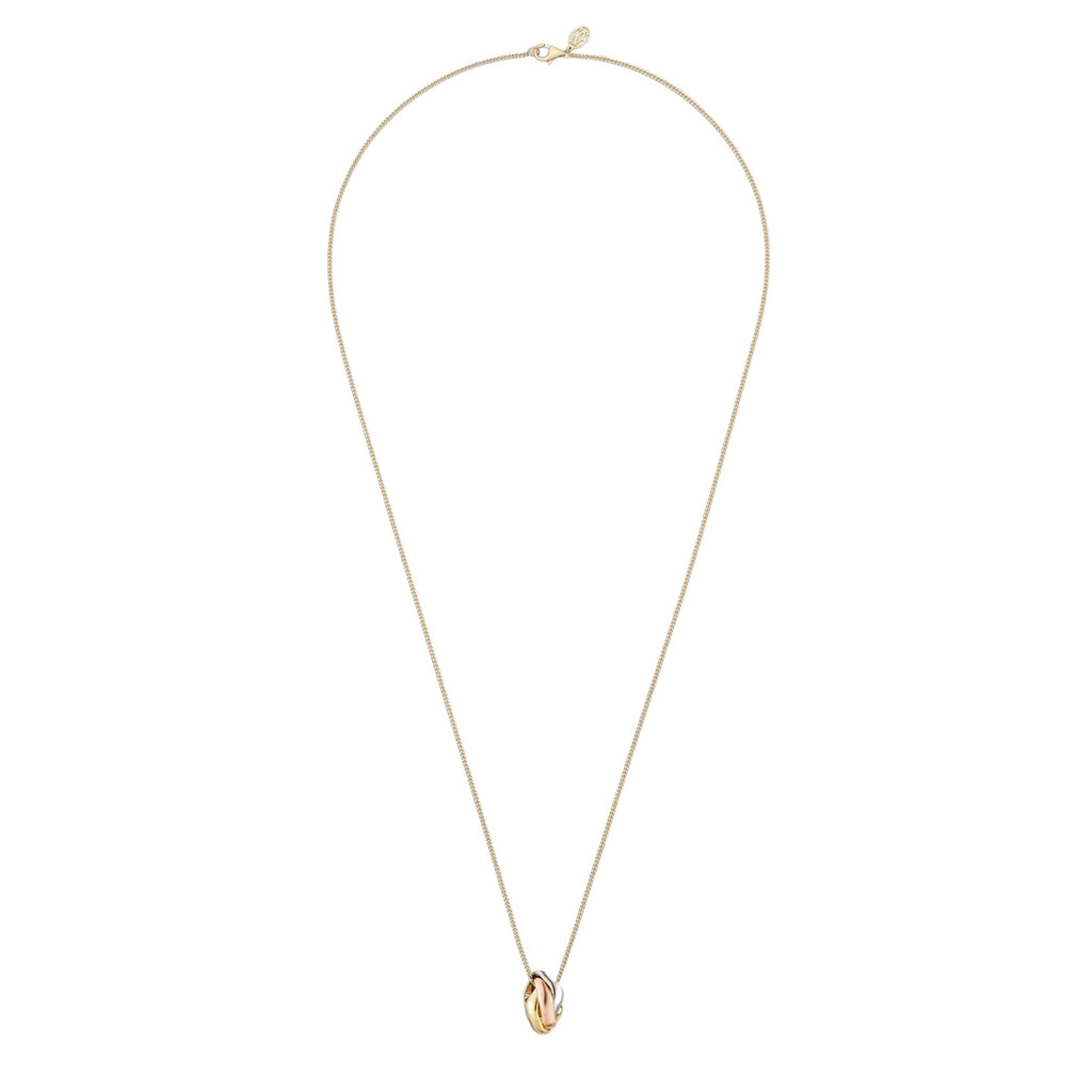 Dreifarbige quadratische Ringkette