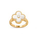 Lucky Clover Diamond-Accent Gold Ring Collection