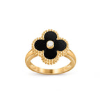 Lucky Clover Diamond-Accent Gold Ring Collection