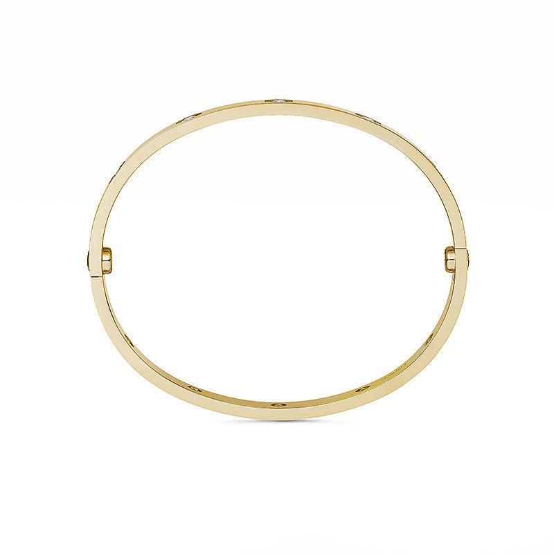 Classic 6.1mm Love Bangle - 10-Diamond