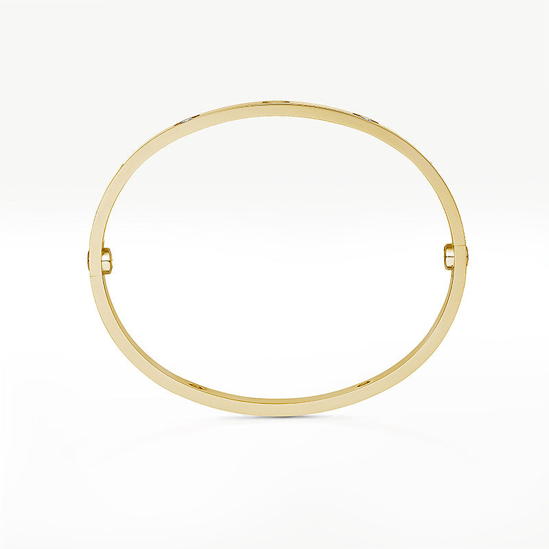 Classic 6.1mm Love Bangle - 4-Diamond