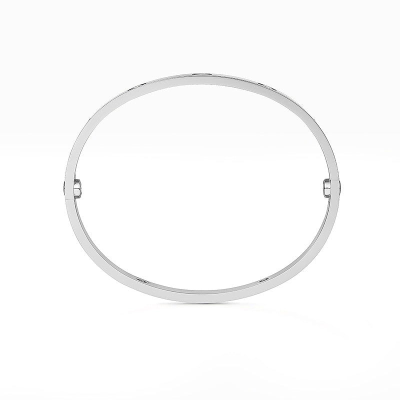 Classic 6.1mm Love Bangle - 4-Diamond