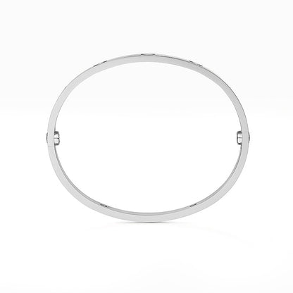 Klassischer 6,1 mm Love-Armreif – 4 Diamanten