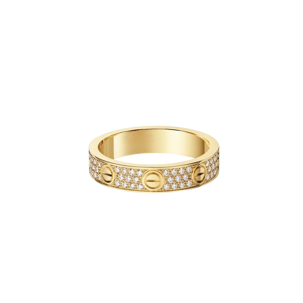 LOVE 4mm パヴェダイヤモンドリング