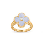 Lucky Clover Diamond-Accent Gold Ring Collection
