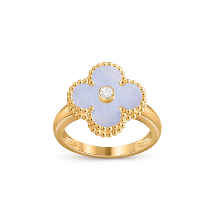 Lucky Clover Diamond-Accent Gold Ring Collection