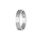 LOVE 4mm 8-Diamanten-Ring