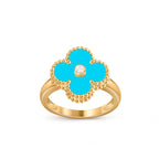 Lucky Clover Diamond-Accent Gold Ring Collection