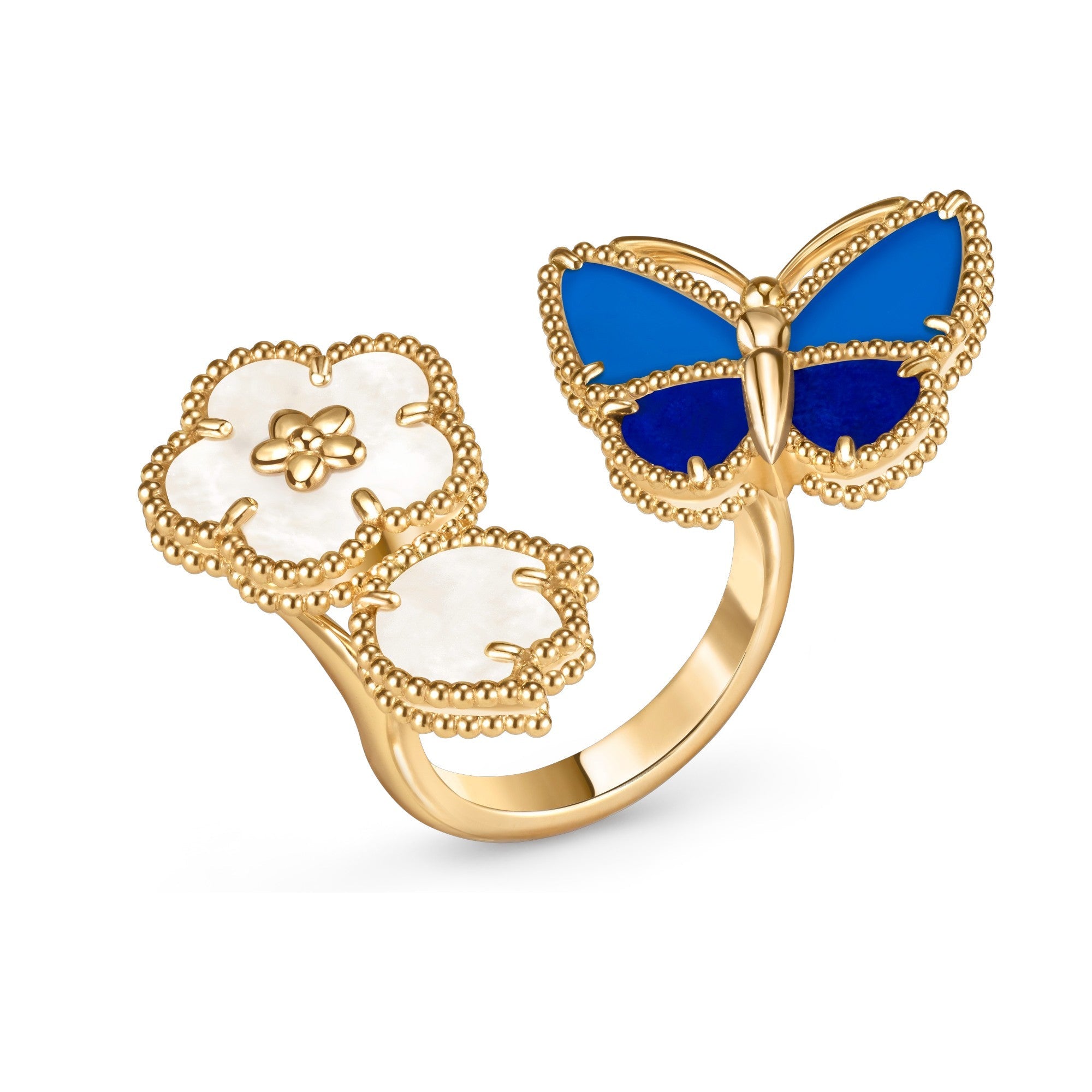 Frühlingsschmetterling Offener Ring – Verstellbarer Glücksbringer