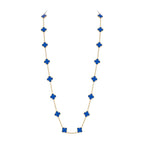 Klassische 20-Motiv Kleeblatt-Halskette Gold-Kollektion
