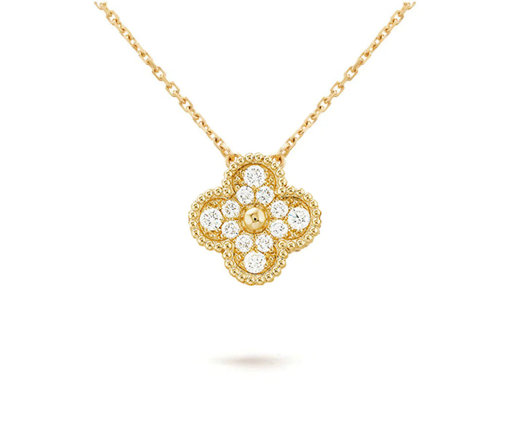 15mm Clover Flower Pendant Necklace Collection