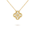15mm Clover Flower Pendant Necklace Collection