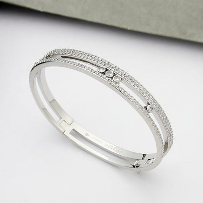 Move Romane Pavé Diamond Bangle Bracelet