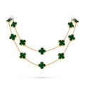 Klassische 20-Motiv Kleeblatt-Halskette Gold-Kollektion