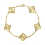 Lucky Clover 5-Motif Bracelet - Laser Collection