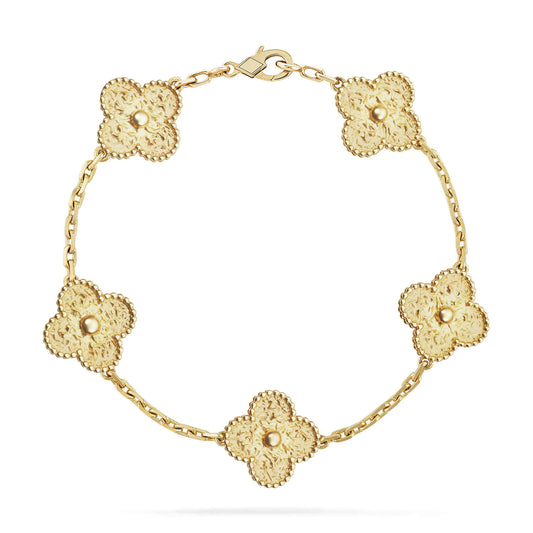 Armband Lucky Clover mit 5 Motiven - Bronzierung