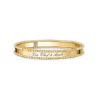 Signature Doppelperlen-Armreif – minimalistisches geometrisches Statement