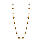 Klassische 20-Motiv Kleeblatt-Halskette Gold-Kollektion