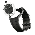 Oak Pop Exclusive Black Silicone Strap