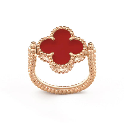 Lucky Clover Rose Gold Reversible Ring