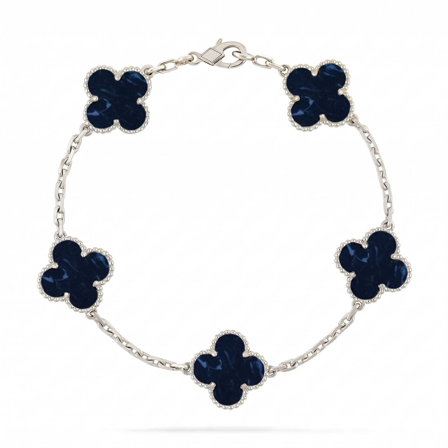 Lucky Clover 5-Motif Bracelet - Pietersite Collection