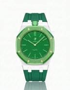 Silicone Strap & Case  Royal Pop Green Eight(Customize  Colors)
