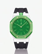 Silicone Strap & Case  Royal Pop Green Eight(Customize  Colors)