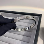 Classic 6.1mm Love Bangle - Diamond Pavé & Black Ceramic