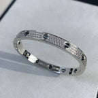 Classic 6.1mm Love Bangle - Diamond Pavé & Black Ceramic
