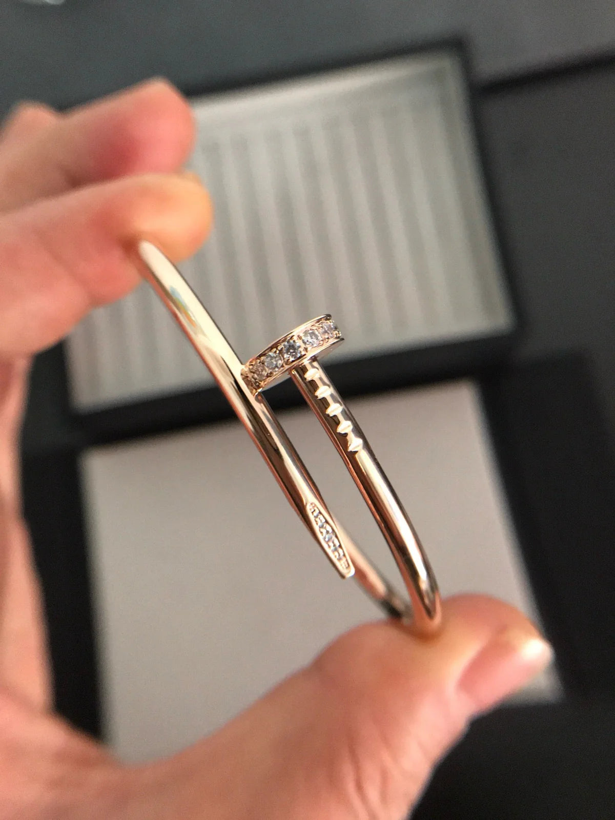 Juste un Clou 3,5 mm Armreif mit Diamanten, klassisch