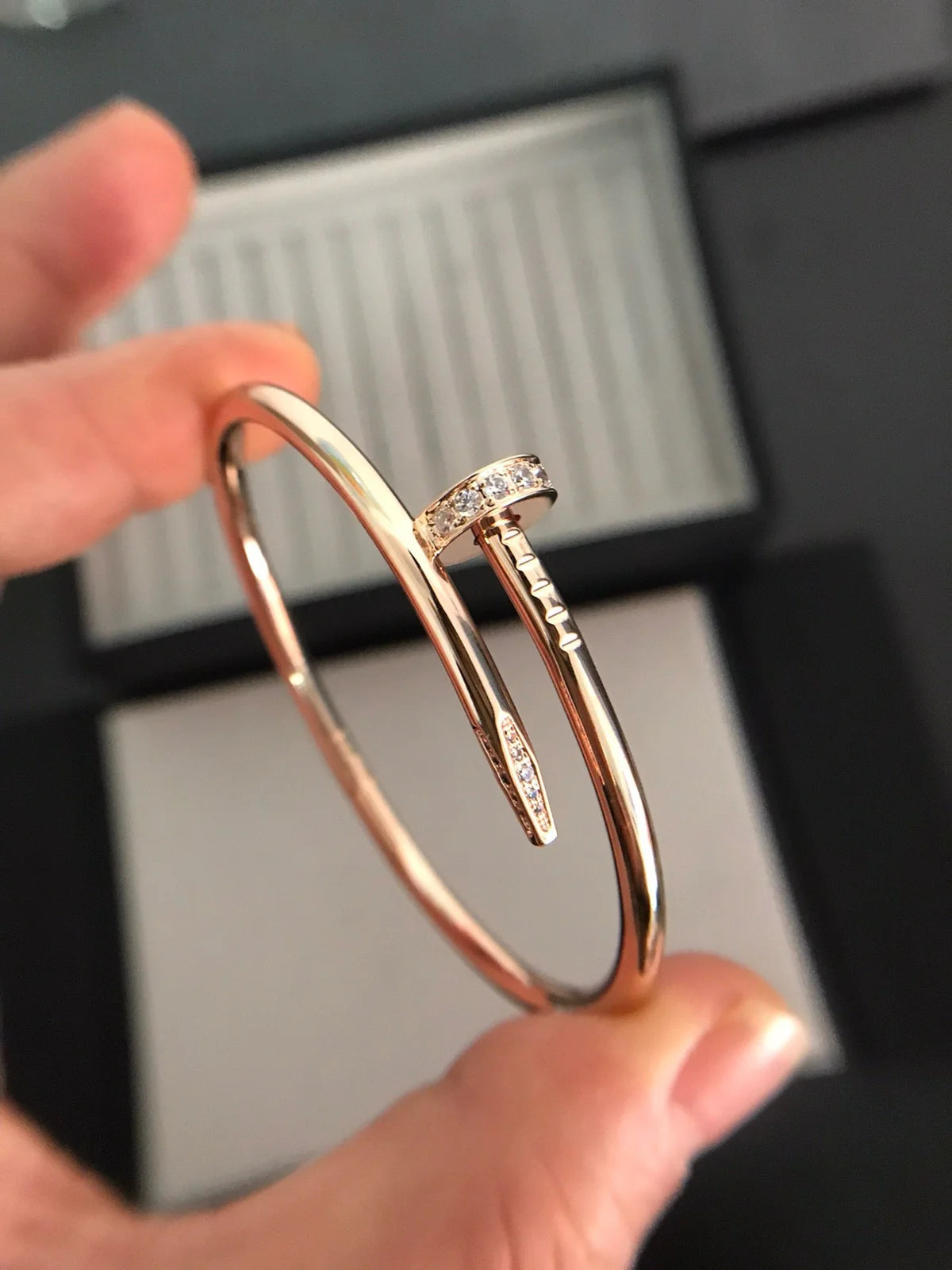 Juste un Clou 3,5 mm Armreif mit Diamanten, klassisch