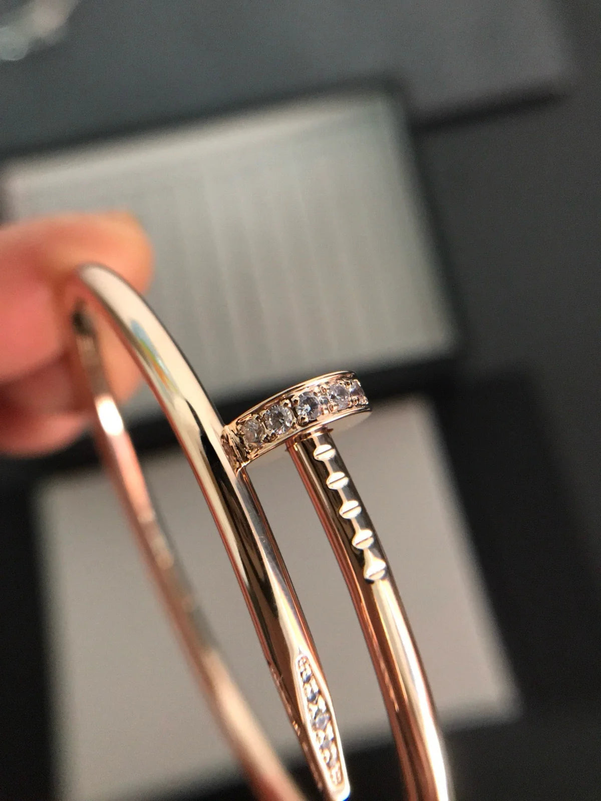 Juste un Clou 3,5 mm Armreif mit Diamanten, klassisch