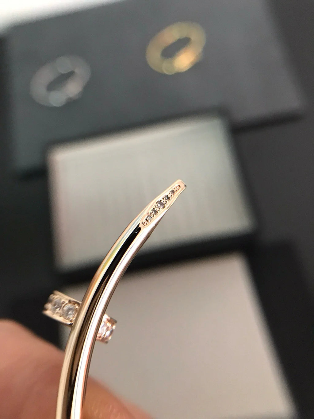 Juste un Clou 3,5 mm Armreif mit Diamanten, klassisch