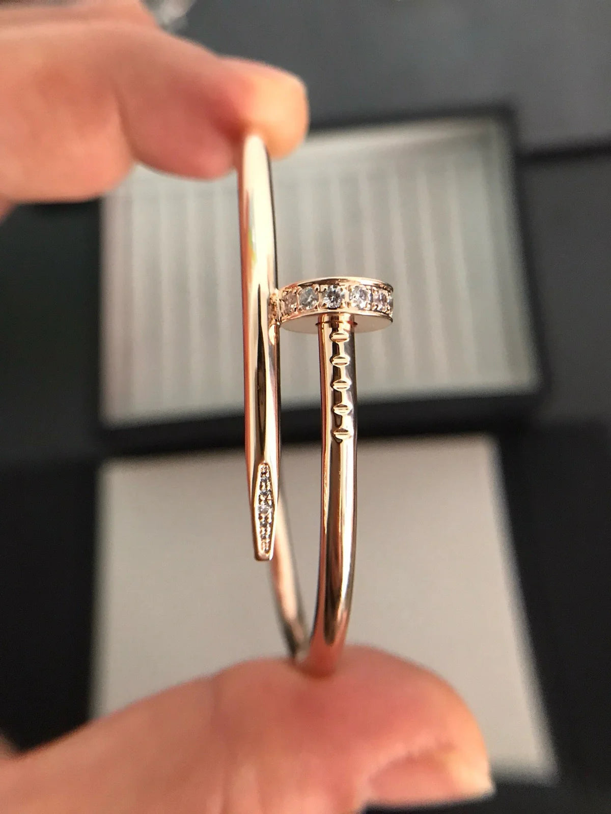 Juste un Clou 3,5 mm Armreif mit Diamanten, klassisch
